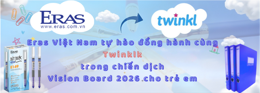 Eras Việt Nam tự hào đồng hành cùng Twinkl trong chiến dịch Vision Board 2026 cho trẻ em